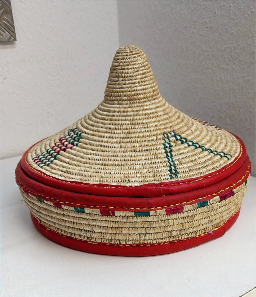 Golden mosob injera basket